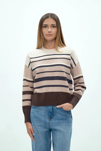 rigato con lurex DGF7008 MORO/BEIGE/NERO/PANNA GRIFFAI 