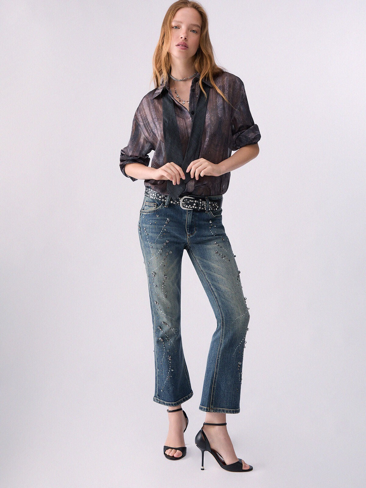 +cravatta+cintura UF6125T3260 L9146 Liu Jo Blue Denim 