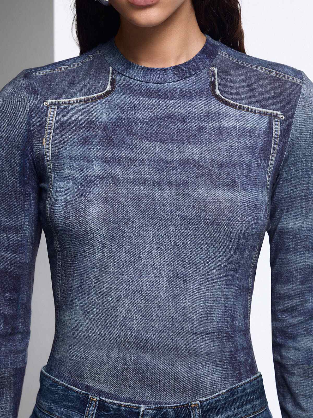  UF6515J1624 L9680 Liu Jo Blue Denim Capsule 