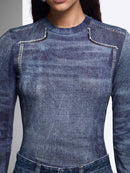  UF6515J1624 L9680 Liu Jo Blue Denim Capsule 