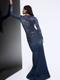  UF6515J1624 L9680 Liu Jo Blue Denim Capsule 