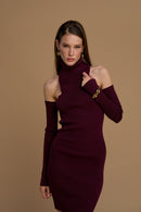 maglia con manicotti 263NS041 vinaccia No Secrets 