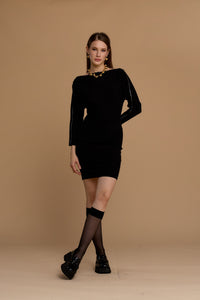 maglia e zip su spalle 263NS047 eclisse No Secrets 