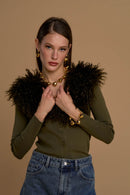 collo simil mongolia 263NS144 oliva No Secrets 