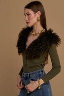 collo simil mongolia 263NS144 oliva No Secrets 