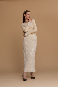 manicotti paillettes 263NS238 latte No Secrets 