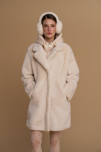 simil pelliccia 263SS010 latte No Secrets 