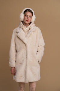 simil pelliccia 263SS010 latte No Secrets 