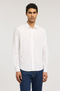 ms101t13 camicia slim fit in popeline elasticizzato 5004N000052N 001 Trussardi 