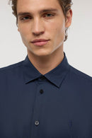 ms101t13 camicia slim fit in popeline elasticizzato 5004N000052N 034 Trussardi 