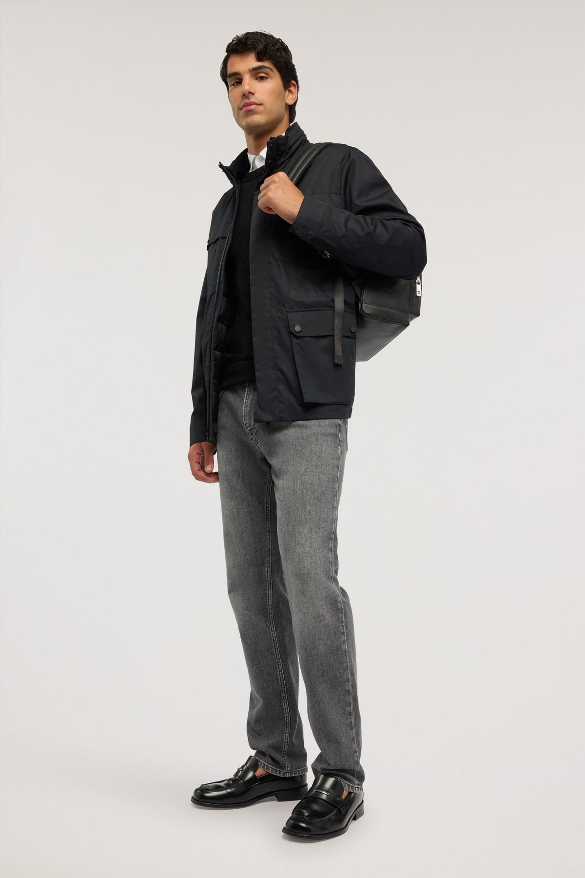 mo713n20 field jacket doppia funzione in cotone tecnico 8009M000035N 033 Trussardi 