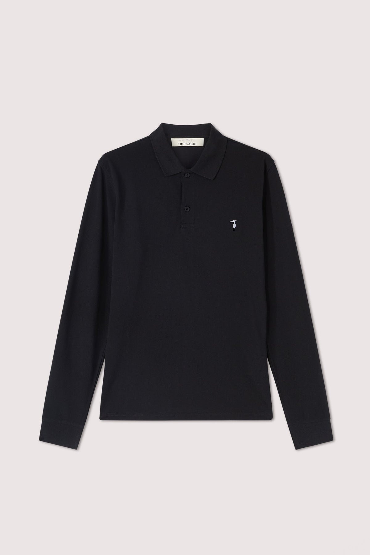 mtp11j91 polo a manica lunga in piquet G5168000270N 033 Trussardi 
