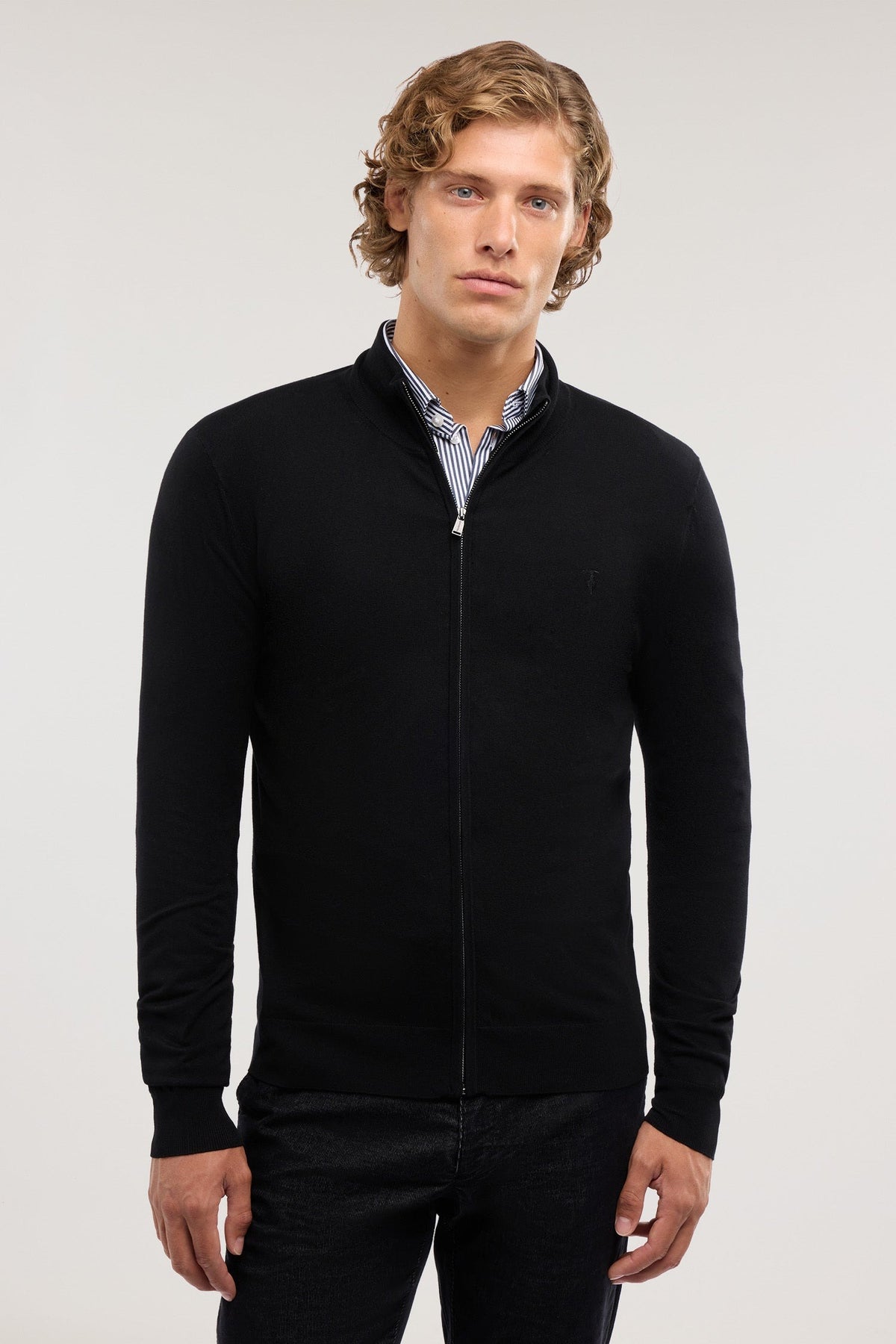 mk603k01 cardigan con cerniera - misto viscosa M0188000085N 033 Trussardi 