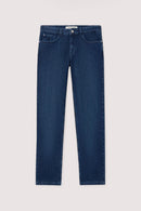 mj380d65 5 tasche 380 icon in denim blu stone wash con baffi P408H104804N 024 Trussardi 