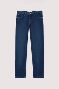mj380d65 5 tasche 380 icon in denim blu stone wash con baffi P408H104804N 024 Trussardi 