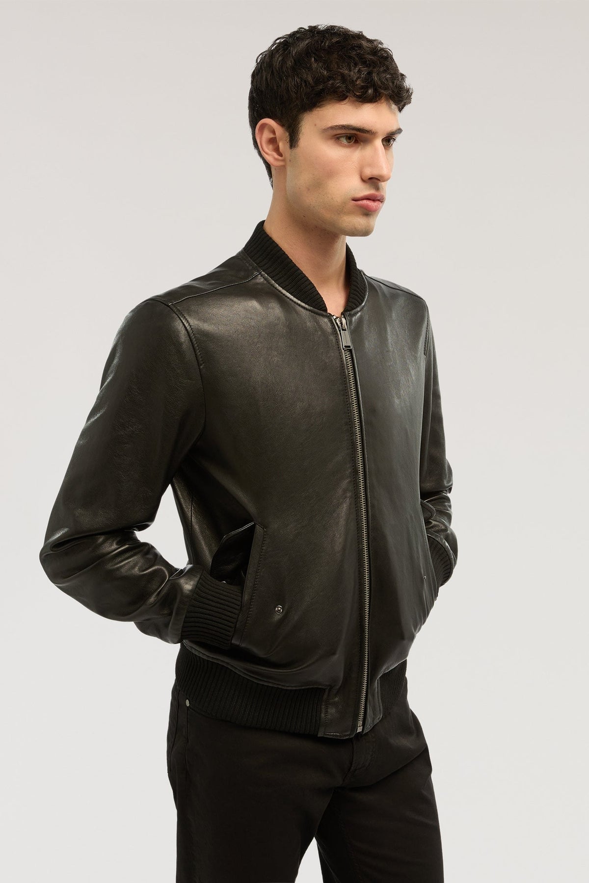 ml901l01 bomber - pelle metal free R302M000053N 033 Trussardi 