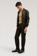 ml901l01 bomber - pelle metal free R302M000053N 033 Trussardi 