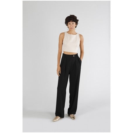 PANTALONE PALAZZO - CAFE NOIR