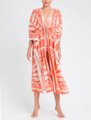 KAFTANO LUNGO APERTO C/PASSAMANERIA CROCHET - TWIN-SET U&B MARE