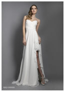 VESTITO LUNGO C/STOLA - WHITE CARPET QQ130008 11 Musani White Carpet 