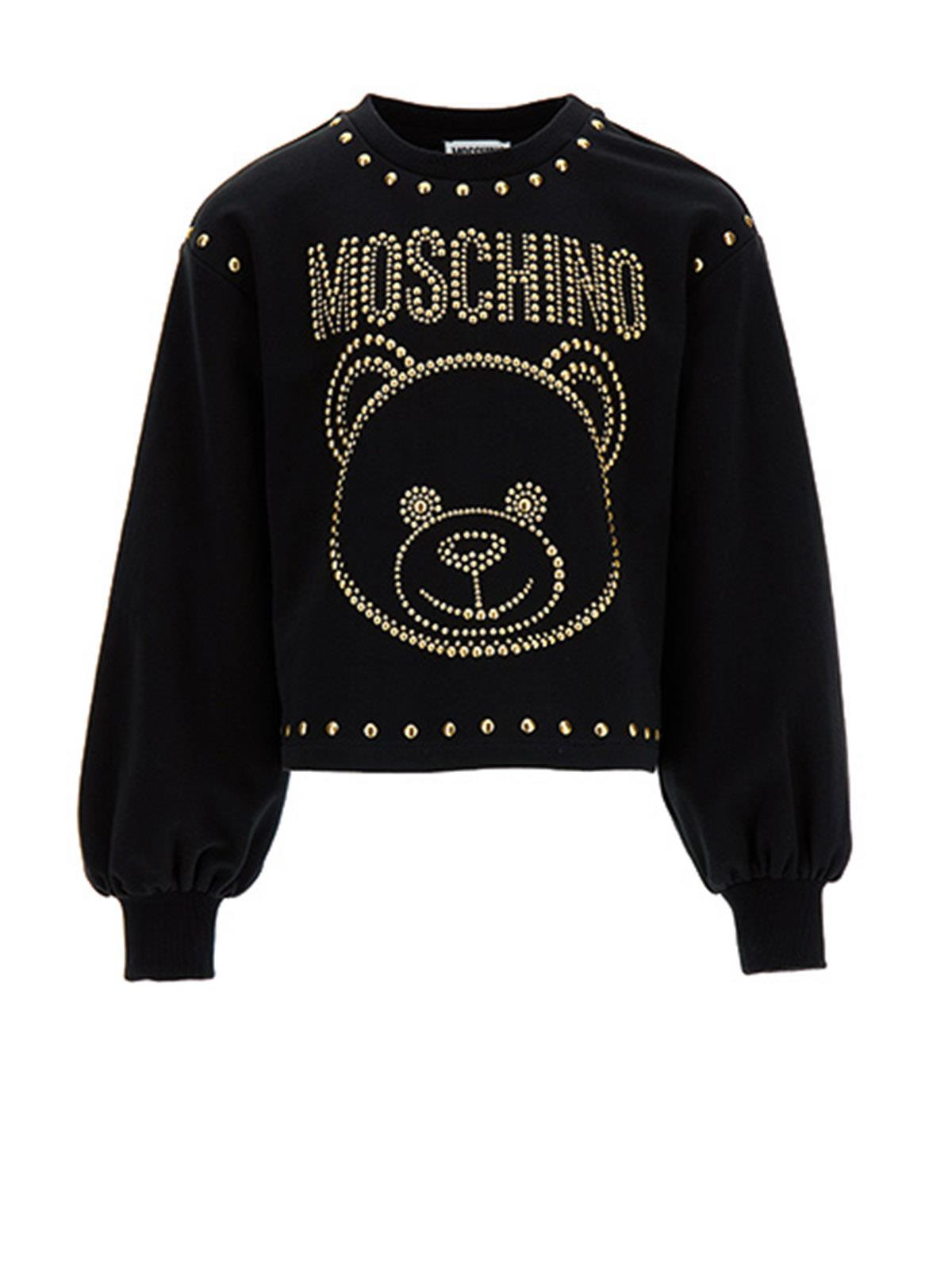 FELPA  ML - MOSCHINO KID HDF03HLDA16 60100 Moschino 