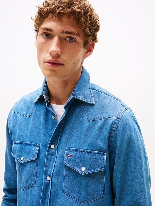 CAMICIA DENIM - TOMMY HILFIGER MW0MW39429 1A4 Tommy Hilfiger 