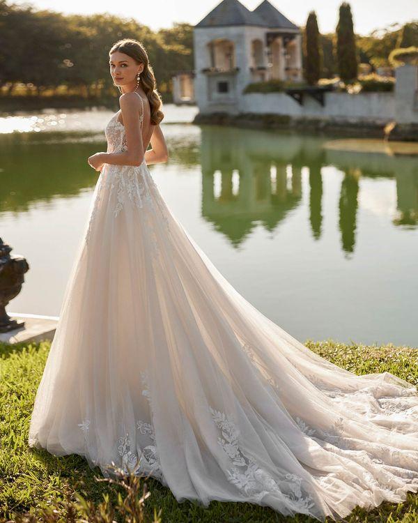 ABITO SPOSA ROSA CLARA - ROSA CLARA' ENYA 8A139TULE0P NA/NA ROSA CLARA' 