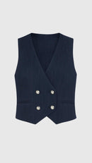 GILET - EDAS DESIO DENIM NERO EDAS 