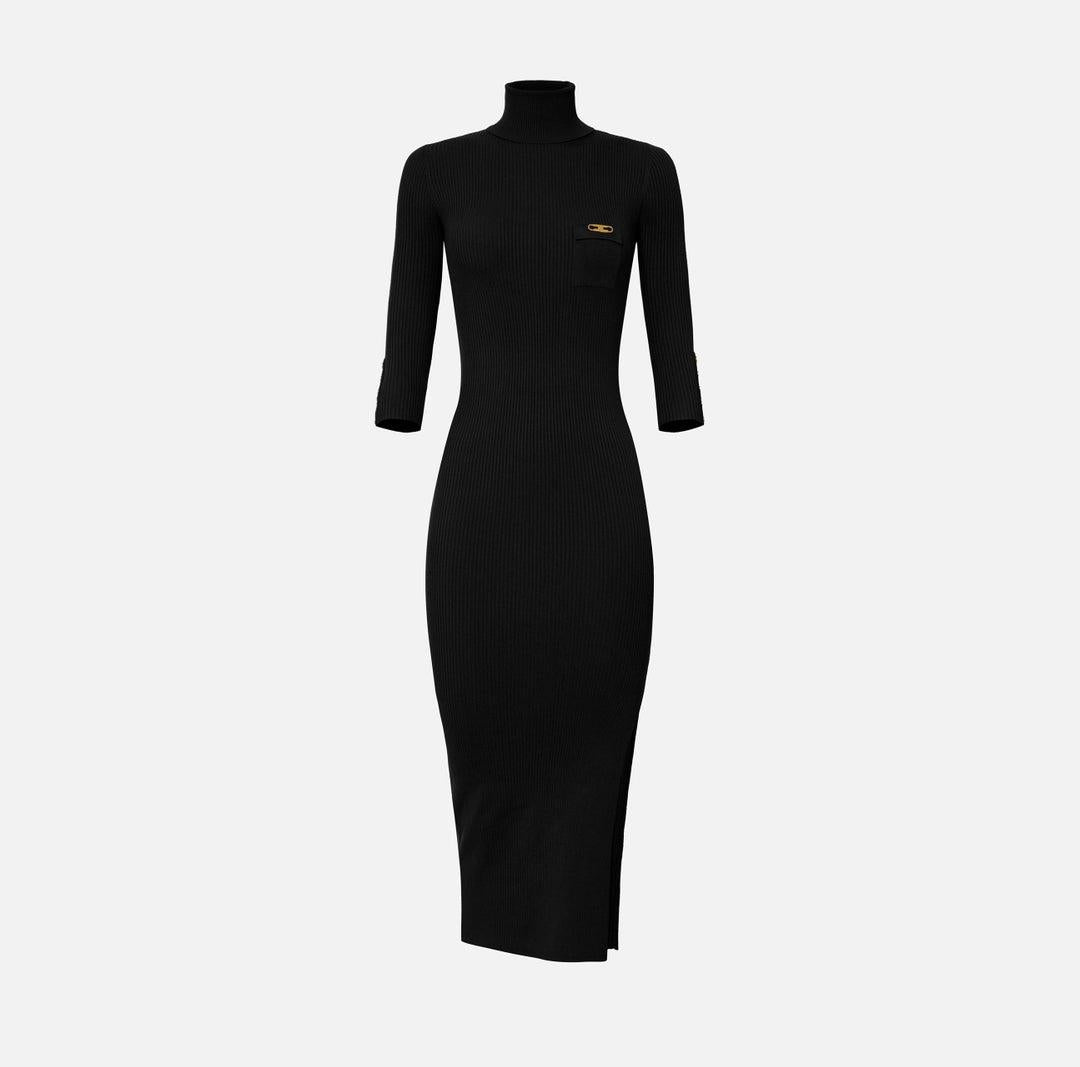 VESTITO IN MAGLIA - ELISABETTA FRANCHI AM23B56 110 Elisabetta Franchi 