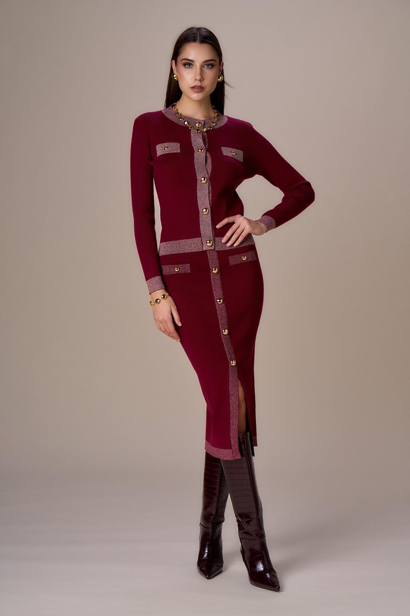 CARDIGAN - NO SECRETS 253NS051 CILIEGIA No Secrets 