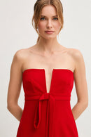 vestito S23XBEBUSSOLE ROSSO Sandro Ferrone 
