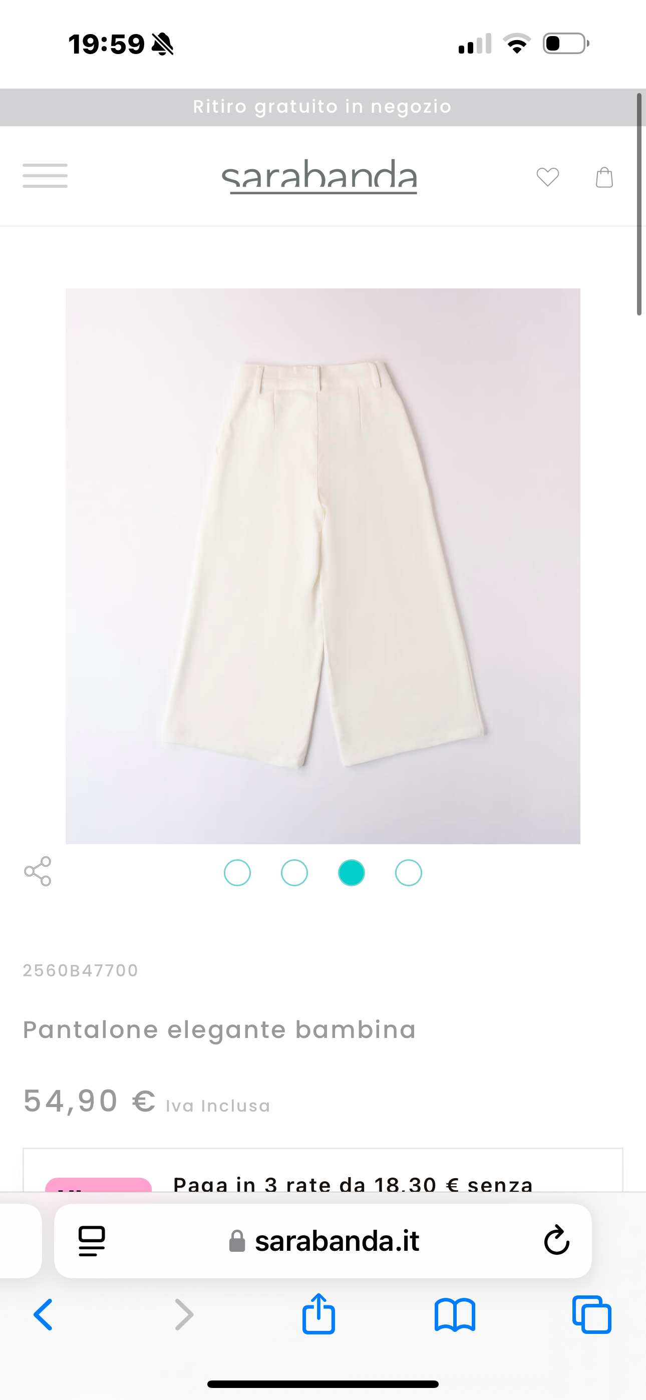 PANTALONE - SARABANDA B477 112 Sarabanda 