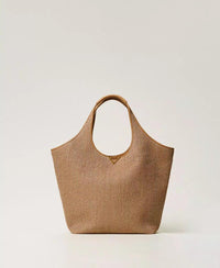 TOTE EFFETTO PAGLIA - TWIN SET U&B 251LL8AAA 12112 Twinset U&B 