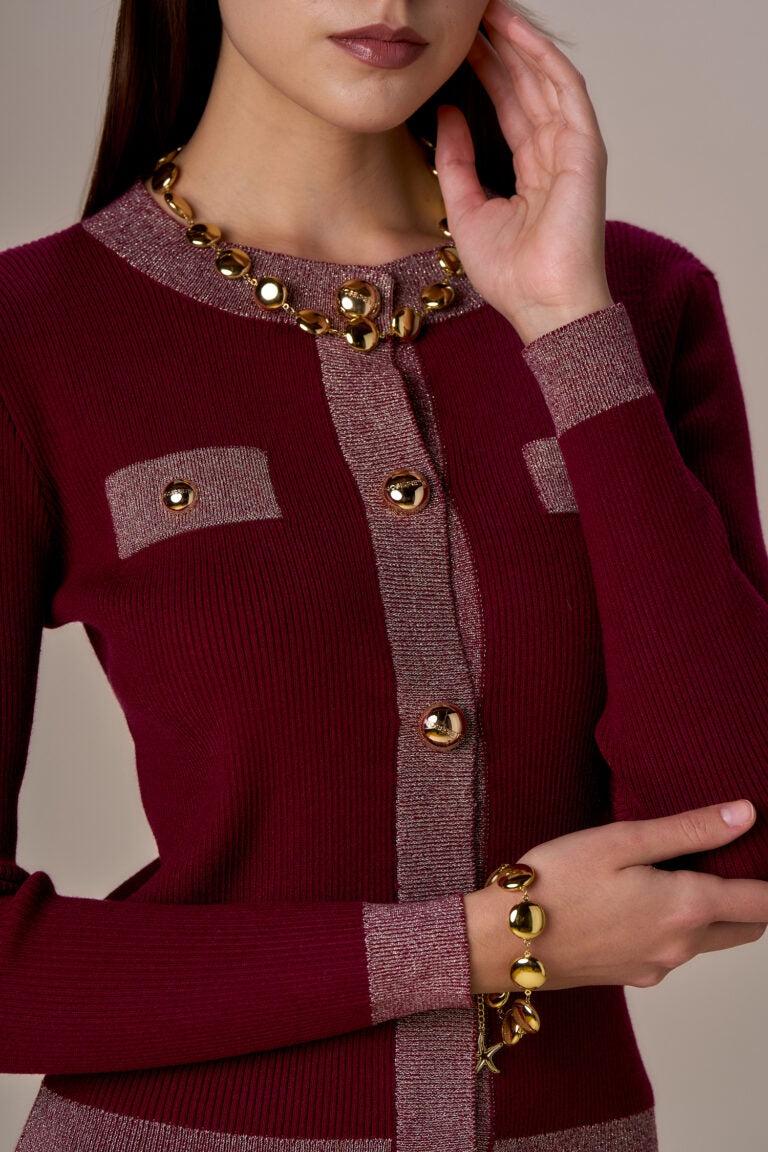 CARDIGAN - NO SECRETS 253NS051 CILIEGIA No Secrets 