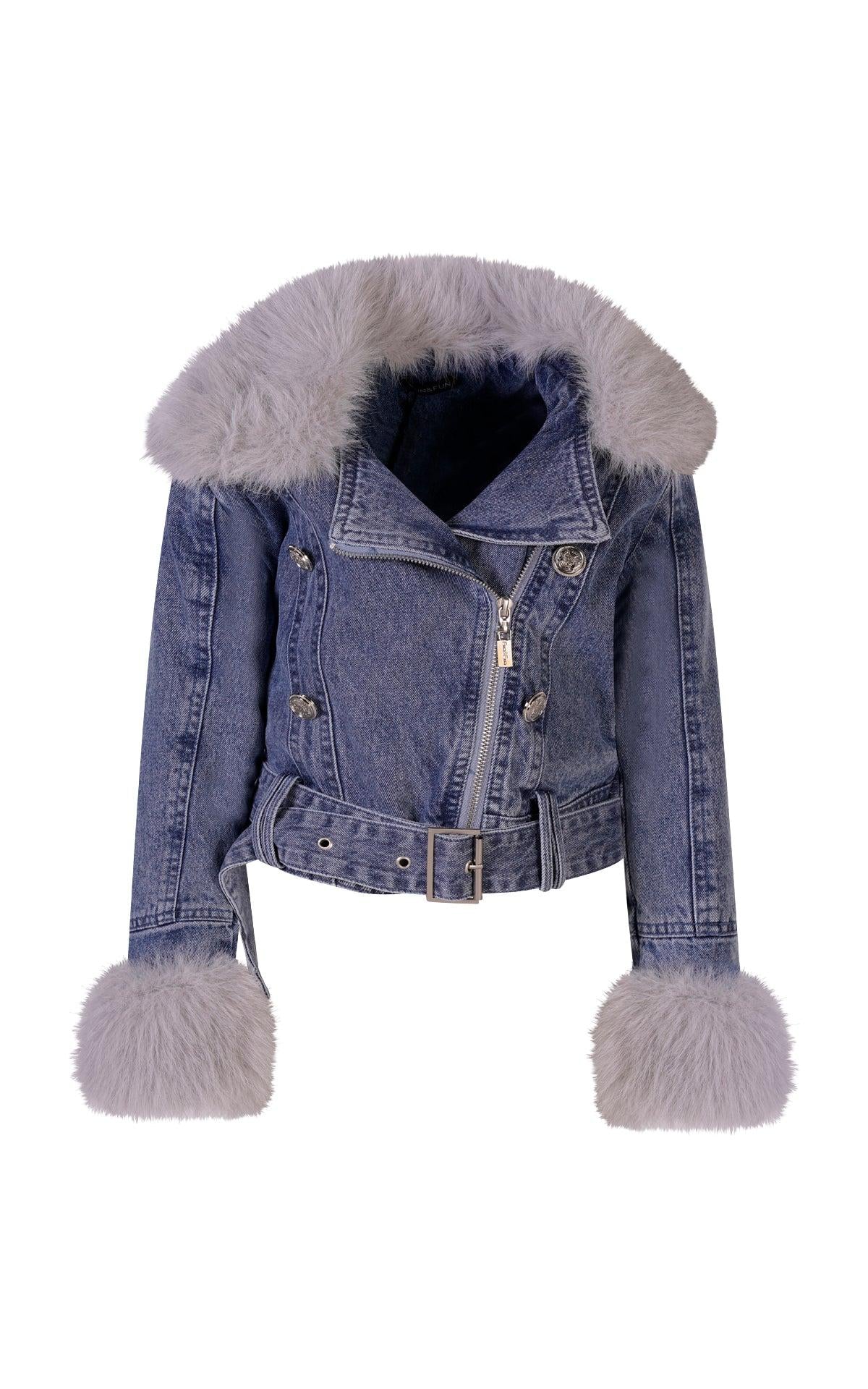 GIUBBINO DENIM  - FUN&FUN FJJK02034 BD/G Fun&Fun 