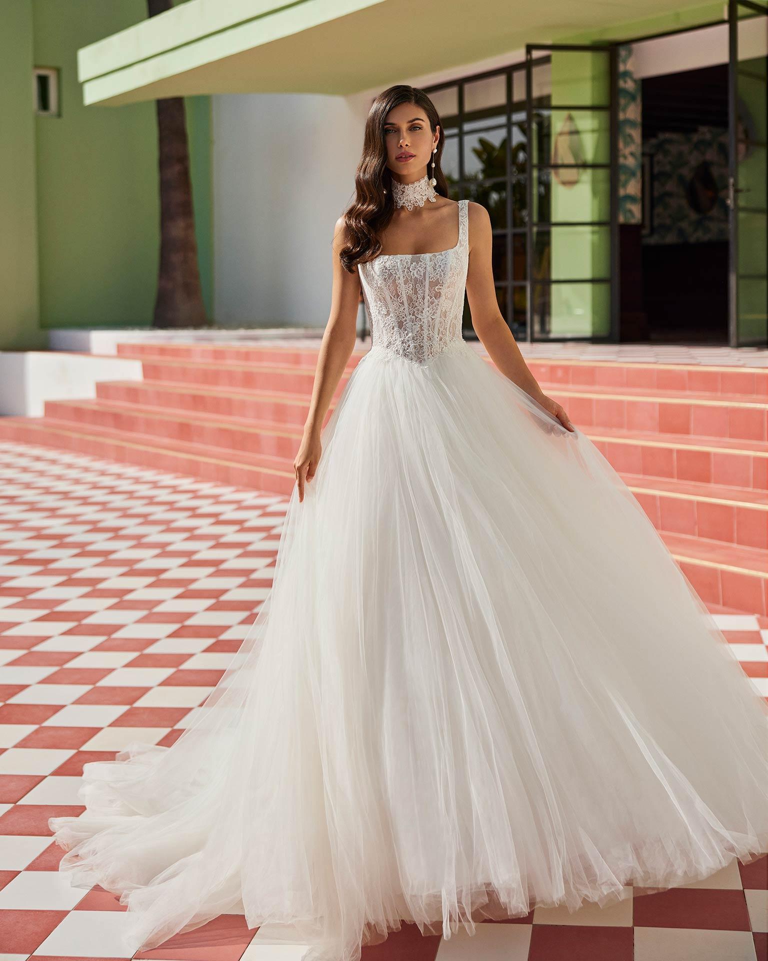 ABITO C/COLLARINO LUNA NOVIAS - LUNA NOVIAS JILLYN 1S139TUL0E0 NA/NA LUNA NOVIAS 