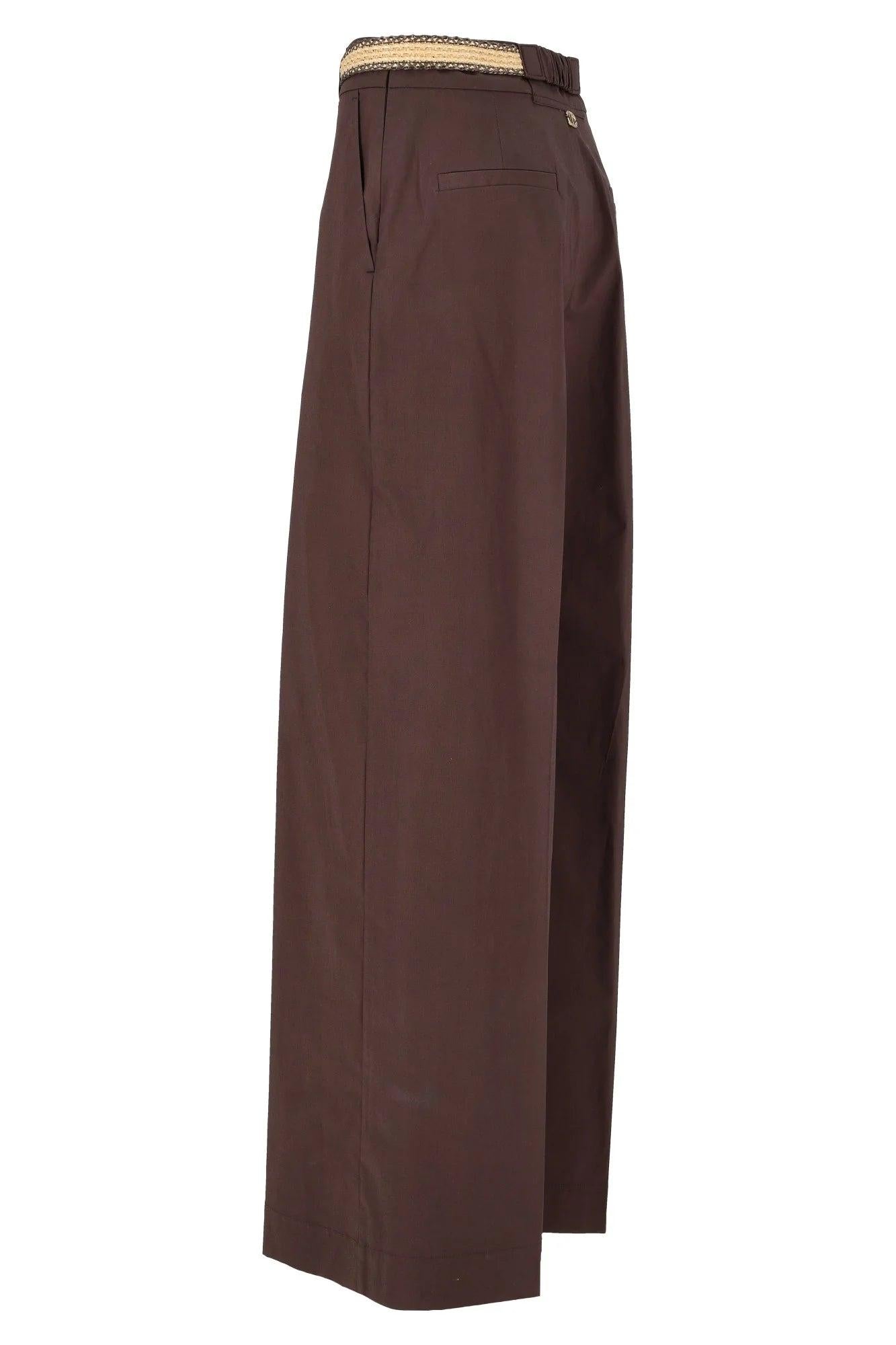 PANTALONE PALAZZO C/CINTURA - TWIN SET 251TT2105 00203 Twinset 