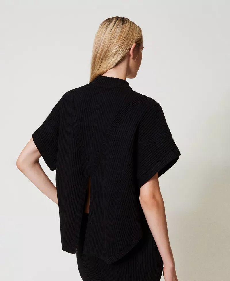 PONCHO - TWIN SET U&B 242LI3CEE 11718 Twinset U&B 