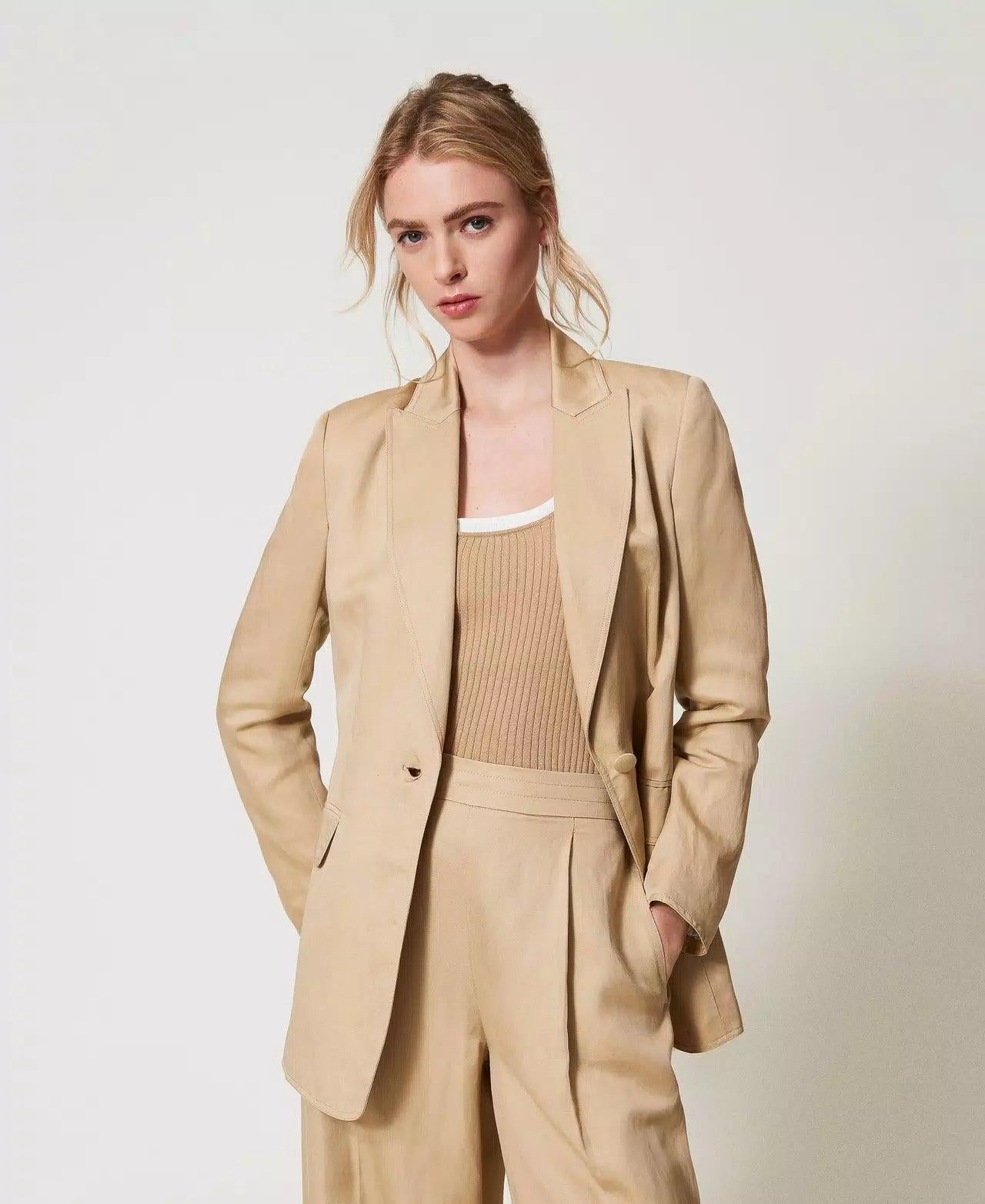 BLAZER MONOPETTO - TWIN SET 251TE2140 00006 Twinset 