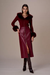 CARDIGAN - NO SECRETS 253NS069 CILIEGIA No Secrets 