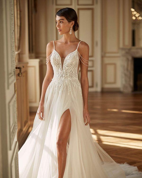 ABITO SPOSA GATSBY - ROSA CLARA' GATSBY KARIEL 9X109TUL00P NANA ROSA CLARA' GATSBY 