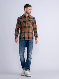 CAMICIA - PETROL M-3030-SIL417 2118 Petrol 
