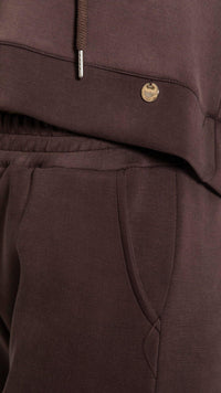 felpa c/capp.+pantalone CAROL MARRONE Edas Daily 