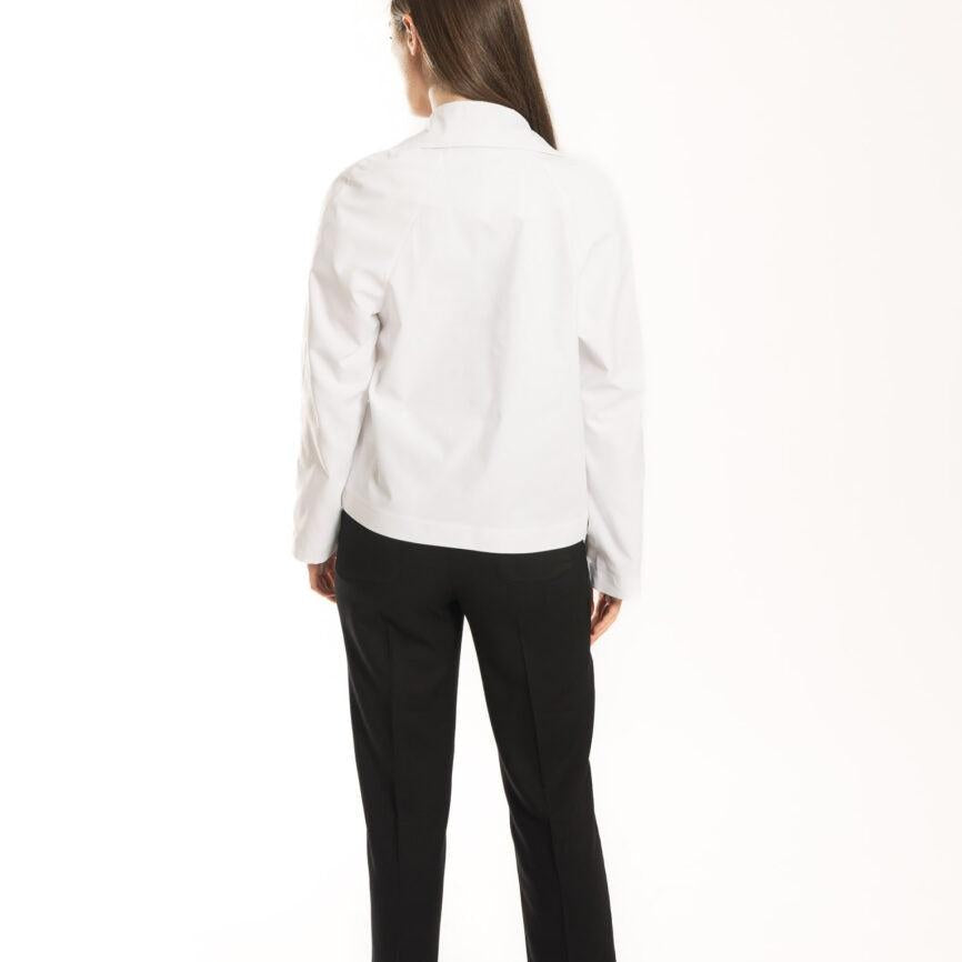 trench corto dp CSP09 BIANCO Spago 