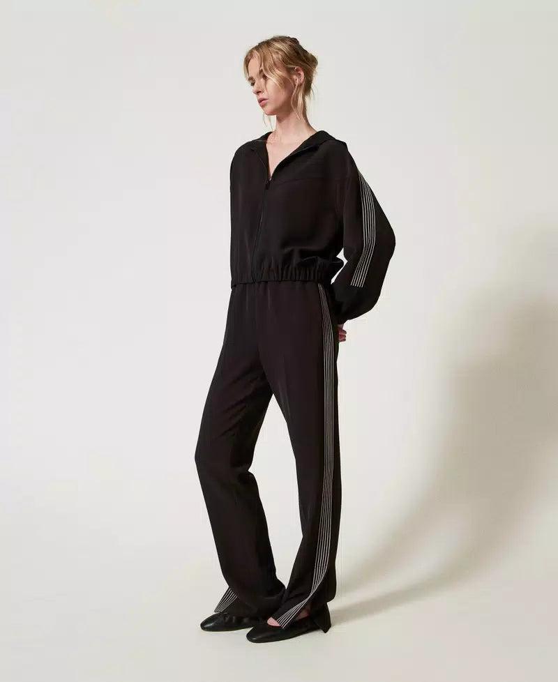GIUBBINO C/ZIP E CAPPUCCIO - TWIN SET 251TE2161 12285 Twinset 