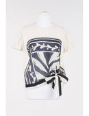T-SHIRT CON NODO - TWIN-SET U&B MARE 251LM2AAA 12395 TWIN-SET U&B MARE 