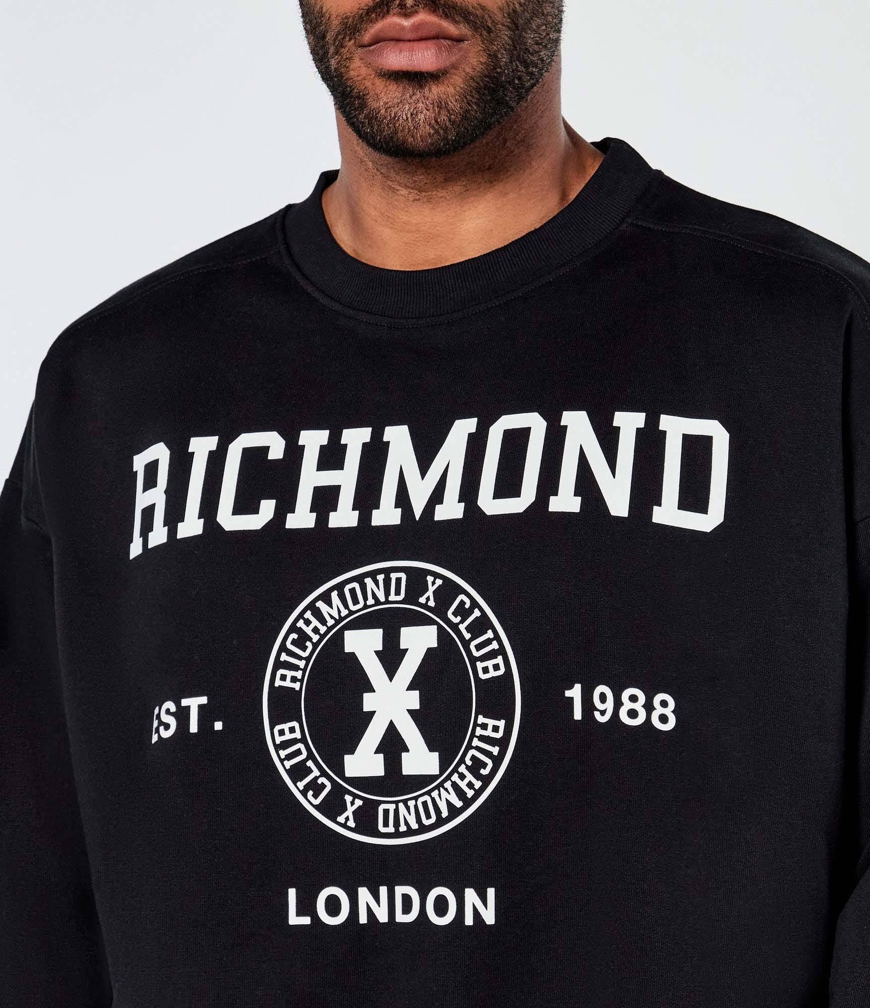 FELPA JURIC - RICHMOND X UMA25071FE BLACK John Richmond 