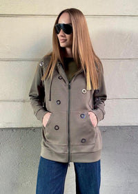 FELPA ZIP/CAPPUCCIO - LUCKYLU FE26SA 00301 LuckyLu 