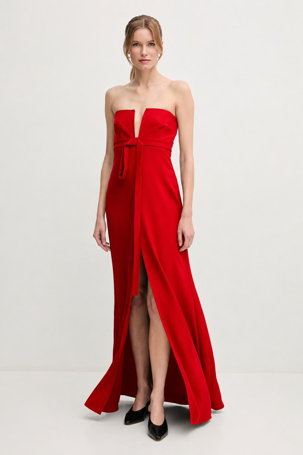 vestito S23XBEBUSSOLE ROSSO Sandro Ferrone 