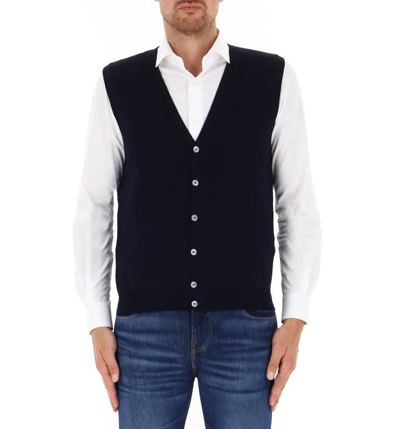 GILET C/BOTTONI - GRAN SASSO 58182-14296 598 GranSasso 